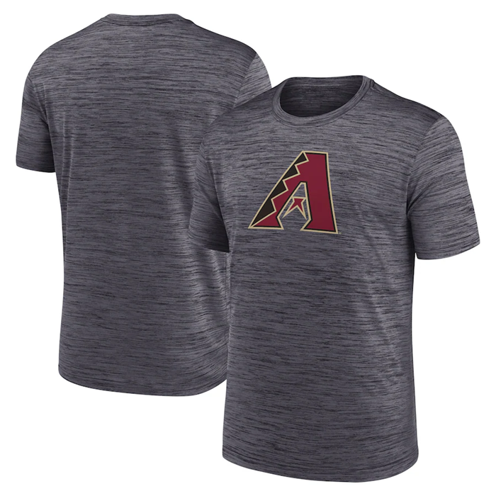Men's Arizona Diamondbacks Gray Team Logo Velocity Performance T-Shirt